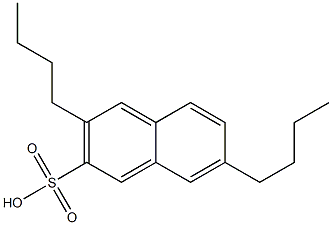 3,7-Dibutyl-2-naphthalenesulfonic acid Struktur