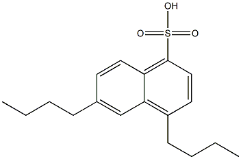 4,6-Dibutyl-1-naphthalenesulfonic acid Struktur