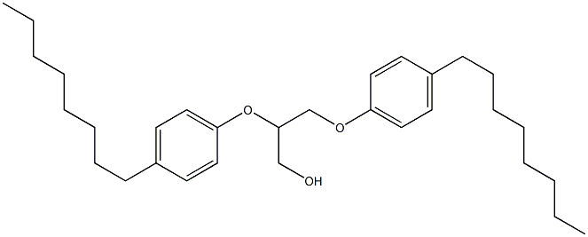 1,2-Bis(4-octylphenoxy)-3-propanol Struktur