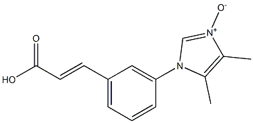 3-[3-[(4,5-Dimethyl-1H-imidazole 3-oxide)-1-yl]phenyl]acrylic acid Struktur