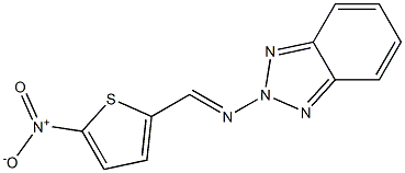 2-[(2H-Benzotriazol-2-yl)iminomethyl]-5-nitrothiophene Struktur