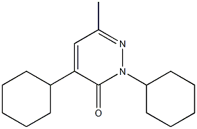 2,4-Dicyclohexyl-6-methylpyridazin-3(2H)-one Struktur