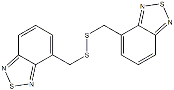 4,4'-Dithiobis(methylene)bis(2,1,3-benzothiadiazole) Struktur