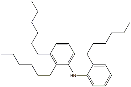 2,2',3'-Trihexyl[iminobisbenzene] Struktur