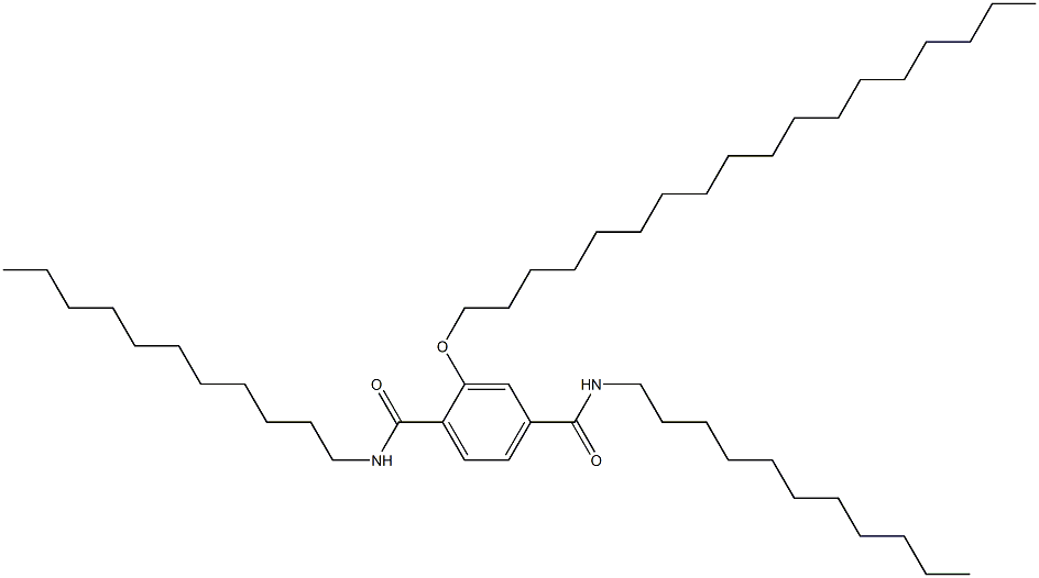 2-(Octadecyloxy)-N,N'-diundecylterephthalamide Struktur