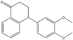 3,4-Dihydro-4-(3,4-dimethoxyphenyl)naphthalen-1(2H)-one Struktur