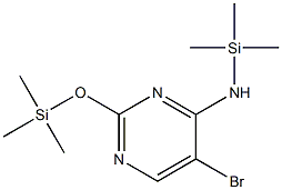 5-Bromo-2-(trimethylsiloxy)-N-(trimethylsilyl)pyrimidin-4-amine Struktur