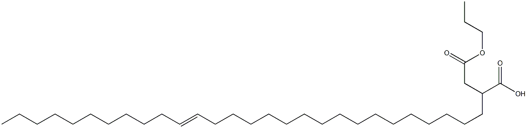 2-(17-Octacosenyl)succinic acid 1-hydrogen 4-propyl ester Struktur