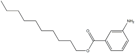 3-Aminobenzoic acid decyl ester Struktur