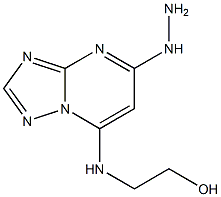 5-Hydrazino-7-(2-hydroxyethyl)amino[1,2,4]triazolo[1,5-a]pyrimidine Struktur