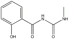 N-(o-Hydroxybenzoyl)-N'-methylurea Struktur