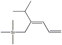 [(2Z)-2-Isopropyl-2,4-pentadienyl]trimethylsilane Struktur