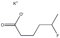 5-Fluorocaproic acid potassium salt Struktur