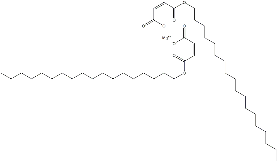 Bis[(Z)-3-(stearyloxycarbonyl)acrylic acid]magnesium salt Struktur