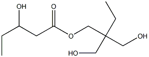 3-Hydroxyvaleric acid 2,2-bis(hydroxymethyl)butyl ester Struktur