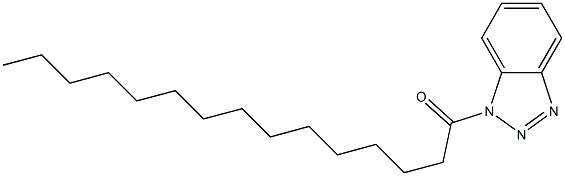 1-Pentadecanoyl-1H-benzotriazole Struktur