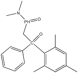 1-[(Dimethylamino)phosphinyl]-2-phenyl-2-mesitylethanone Struktur