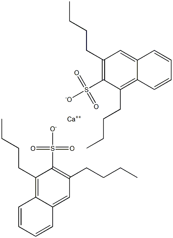 Bis(1,3-dibutyl-2-naphthalenesulfonic acid)calcium salt Struktur