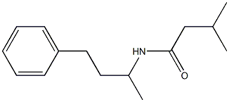 N-(1-Methyl-3-phenylpropyl)-3-methylbutanamide Struktur