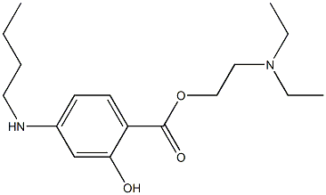 4-(Butylamino)salicylic acid 2-(diethylamino)ethyl ester Struktur