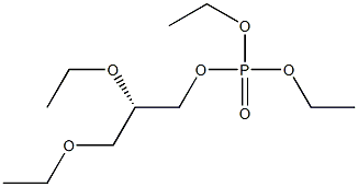 (+)-Phosphoric acid diethyl(S)-2,3-diethoxypropyl ester Struktur