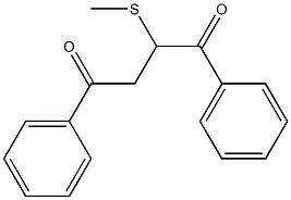 1,4-Diphenyl-2-(methylthio)butane-1,4-dione Struktur