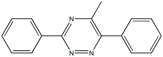 3,6-Diphenyl-5-methyl-1,2,4-triazine Struktur