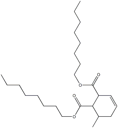 6-Methyl-3-cyclohexene-1,2-dicarboxylic acid dioctyl ester Struktur