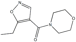 4-(Morpholinocarbonyl)-5-ethylisoxazole Struktur