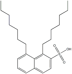 1,8-Diheptyl-2-naphthalenesulfonic acid Struktur