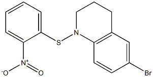 1-[(2-Nitrophenyl)thio]-1,2,3,4-tetrahydro-6-bromoquinoline Struktur