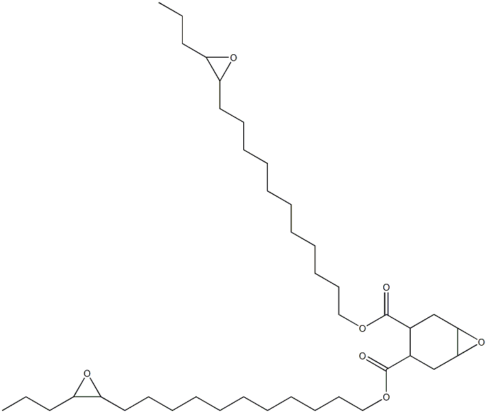 7-Oxabicyclo[4.1.0]heptane-3,4-dicarboxylic acid bis(12,13-epoxyhexadecan-1-yl) ester Struktur