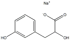 (-)-3-(m-Hydroxyphenyl)-L-lactic acid sodium salt Struktur