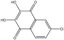 2,3-Dihydroxy-6-chloro-1,4-naphthoquinone Struktur