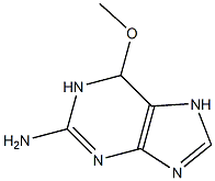 1,6-Dihydro-6-methoxy-7H-purin-2-amine Struktur