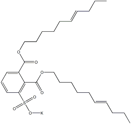 3-(Potassiosulfo)phthalic acid di(6-decenyl) ester Struktur