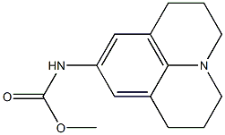 N-(2,3,6,7-Tetrahydro-1H,5H-benzo[ij]quinolizin-9-yl)carbamic acid methyl ester Struktur