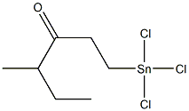 1-(Trichlorostannyl)-4-methylhexan-3-one Struktur