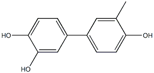 3'-Methyl-1,1'-biphenyl-3,4,4'-triol Struktur