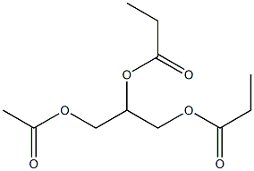 1,2,3-Propanetriol 1,2-dipropionate 3-acetate Struktur