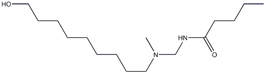 N-[[N-(9-Hydroxynonyl)-N-methylamino]methyl]valeramide Struktur