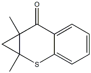 1,1a,7,7a-Tetrahydro-1a,7a-dimethylbenzo[b]cyclopropa[e]thiopyran-7-one Struktur