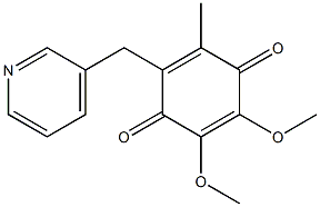 2-(3-Pyridinylmethyl)-3-methyl-5,6-dimethoxy-p-benzoquinone Struktur