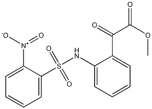 2-Nitro-N-[2-[(methoxycarbonyl)carbonyl]phenyl]benzenesulfonamide Struktur