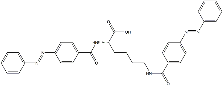 N2,N6-Bis(4-phenylazobenzoyl)-L-lysine Struktur