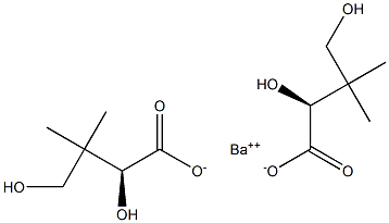 Bis[[S,(-)]-2,4-dihydroxy-3,3-dimethylbutyric acid] barium salt Struktur