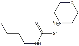 Morpholinium butyl dithiocarbamate Struktur