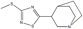 5-(1-Azabicyclo[2.2.2]octan-3-yl)-3-methylthio-1,2,4-thiadiazole Struktur