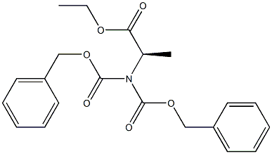 N,N-Bis(benzyloxycarbonyl)-D-alanine ethyl ester Struktur