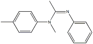 N1-Methyl-N2-phenyl-N1-(4-methylphenyl)acetamidine Struktur